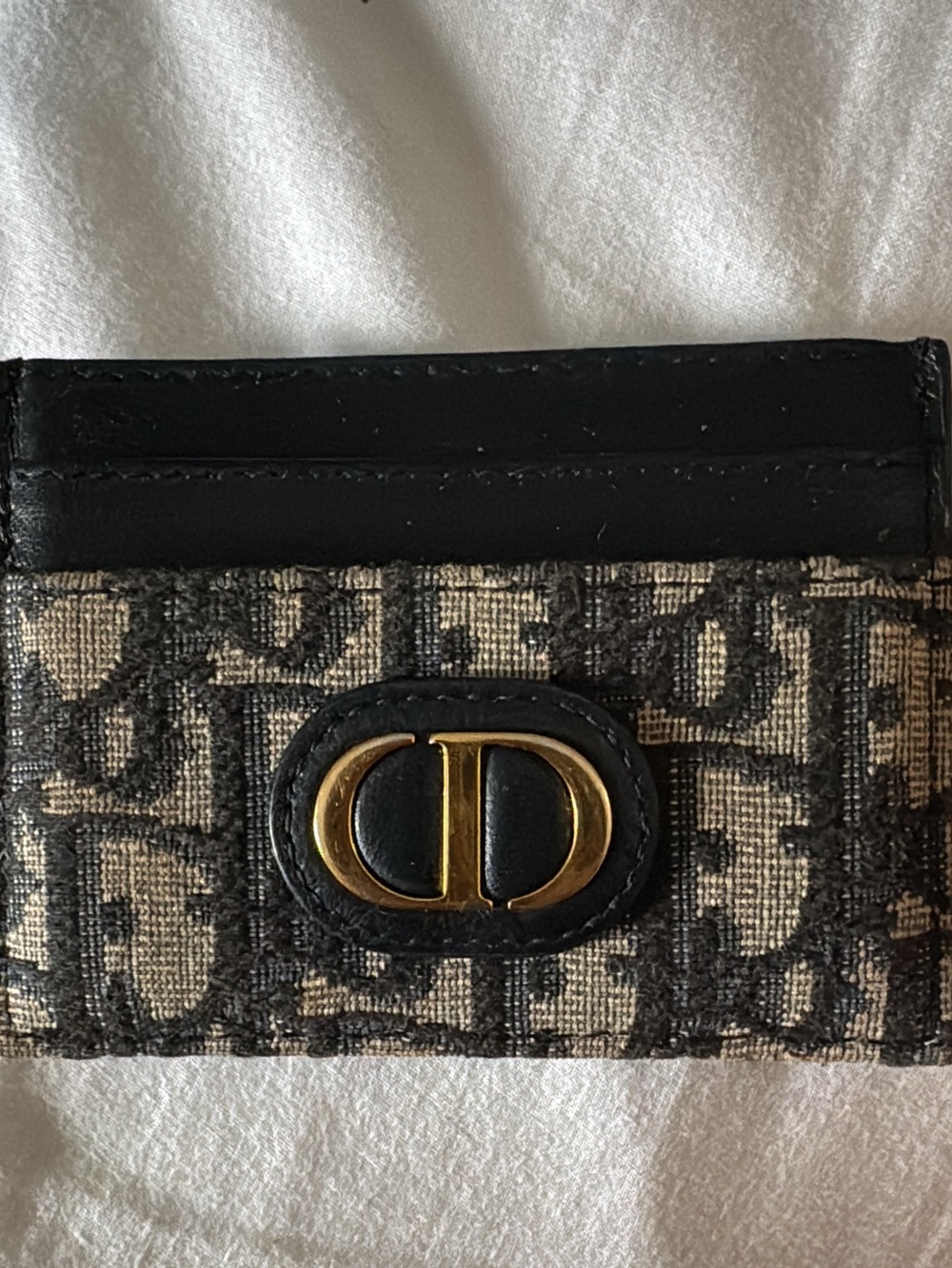 Authentic Christian Dior 30 MONTAIGNE FREESIA Monogram Card Holder